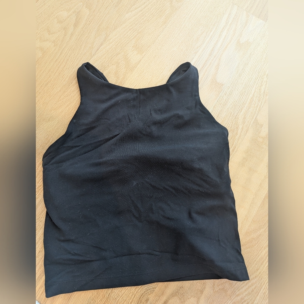 Athleta Black Crop Top Sz S